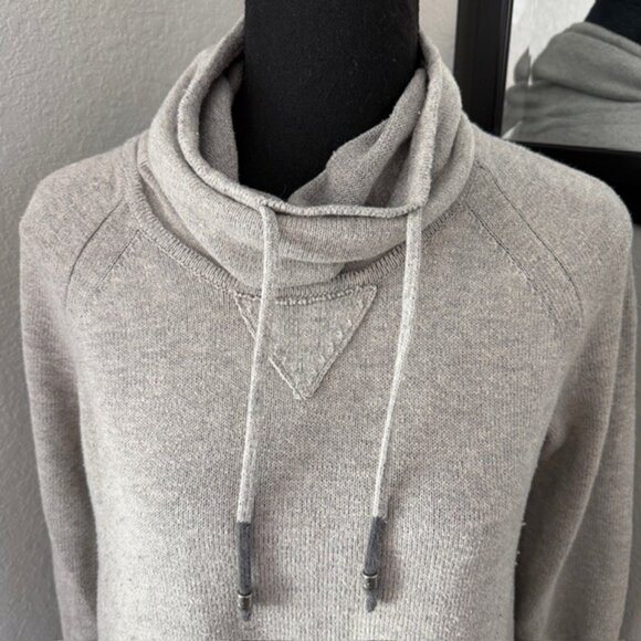 EDDIE BAUER Gray Cowl Turtleneck Tunic Sweater Medium - Picture 6 of 13